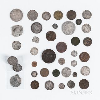 Group of Mostly British Coins and Tokens