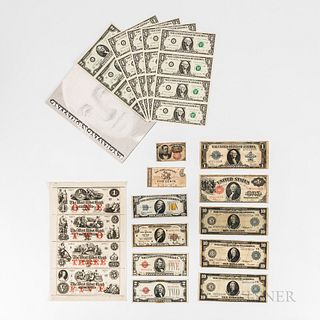 Group of American Banknotes