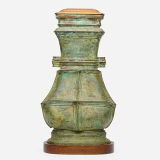 Chinese, archaistic Hu vase