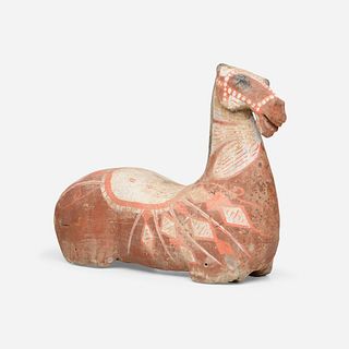 Chinese, horse sculpture