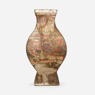 Chinese, faceted vase