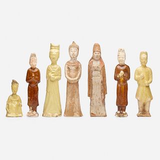 Chinese, figures, collection of seven