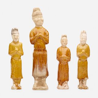 Chinese, attendants, collection of four