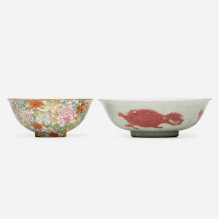 Chinese, bowls, set of two