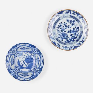 Chinese, Blue and White dishes, set of two