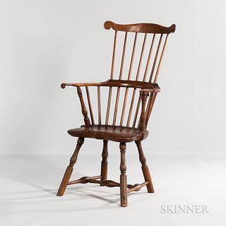 Maple and Pine Comb-back Windsor Armchair