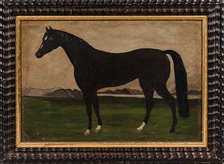 American School, Late 19th Century      Portrait of a Horse