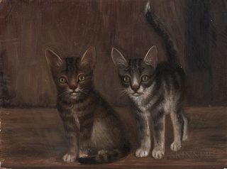American School, 19th Century      Two Kittens