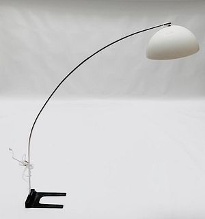 Modern Chrome Arc Floor Lamp