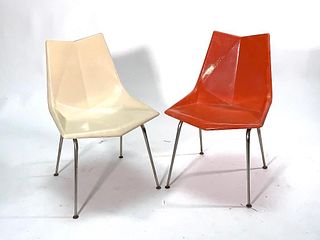 Two Paul McCobb Origami Side Chairs