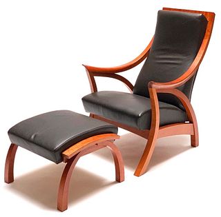 Thomas Moser Drift Lounge Chair and Ottoman, 2013