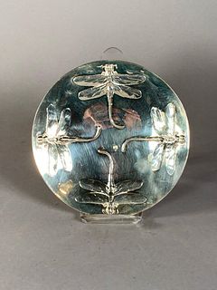 Christofle Silverplate Dragonfly Dish, Libellule