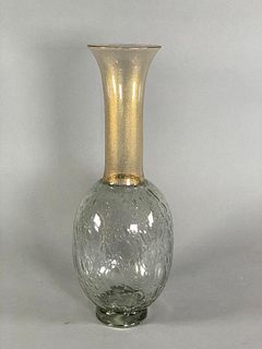 Tall Seguso Murano for Donghia Art Glass Vase, Modern