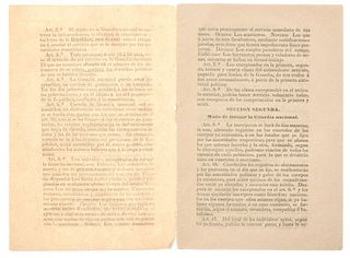 Rejón, Manuel Crescencio. Reglamento para Organizar, Armar y Disciplinar la Guardia Nacional... México, September 11th, 1846.