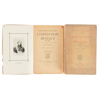 Gaulot, Paul. L'Expédition du Mexique (1861 - 1867). D'Après les Documents et Souvenirs de Ernest Louet. Paris, 1906. Pieces: 2.