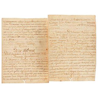 Velasco, Francisco Lorenzo de. Exhortación. Oaxaca, January 1st, 1814. Handwritten copy.