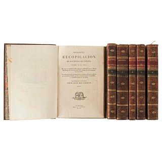 Novísima Recopilación de las Leyes de España. Philadelphia: Por I. M. y Compañía, 1831. Pieces: 6.