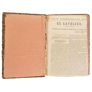 Periódicos Zacatecanos. Zacatecas,1869-1871. El Católico/ La Antorcha Católica/ La Voz del Pueblo Zacatecano/ El Inspector...