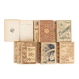Colección de Libros Montaner y Simón, Editores. Barcelona, 1890 / 1891 / 1892 / 1899 / 1902 / 1903 / 1909. Pieces: 12.
