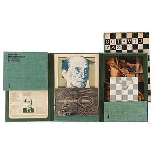 Rojo, Vicente - Paz, Octavio - Duchamp, Marcel. Libro Maleta. México: Ediciones Era, 1968. 1st edition.