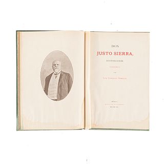 González Obregón, Luis. Don Justo Sierra, Historiador. Panegírico. México: Imprenta del Museo Nacional, 1907. Edition of 250 copies.