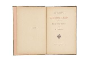 Medina, José Toribio. La Imprenta en Guadalajara de México (1793 - 1821). Santiago de Chile, 1904. Edition of 200 copies.