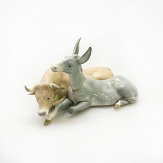 Lladro Porcelain Figurine, Bull And Donkey 5744