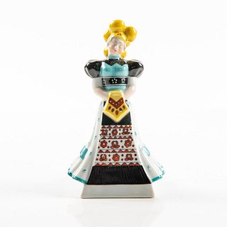 Herend Porcelain Figurine Hungarian Woman In Folk Dress