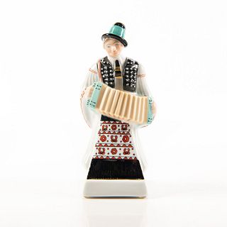 Herend Porcelain Figurine Man With Accordian