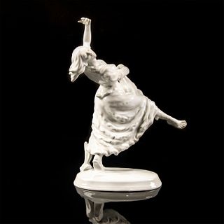 Herend Blanc De Chine Figurine, Lady Dancer