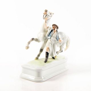 Herend Porcelain Group Figure Horse With Trainer