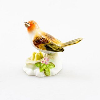Herend Hungarian Hand Painted Porcelain Bird In Nest