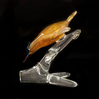 Murano Glass Large Sculpture Bird In Flight