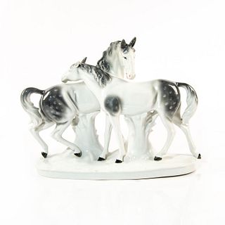 Porcelain Animal Figure, 2 Horses