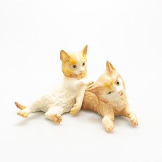 Cybis Porcelain Figural, Cats, Ruffles & Truffles