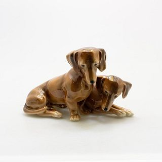 German Porcelain Animal Figure, 2 Dogs