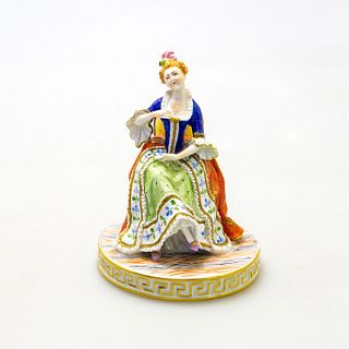 Dresden Lady Figurine, Seated Woman