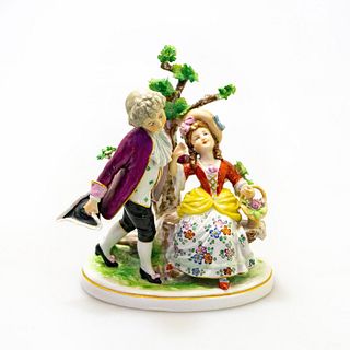 Scheibe Alsbach German Porcelain Figurine, Courting Couple
