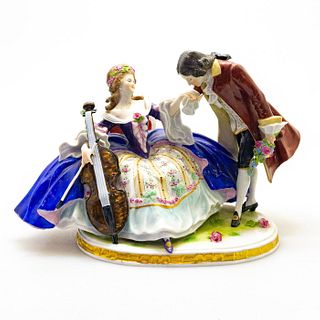 Sheibe Alsbach Porcelain Figurine, Courting Cello