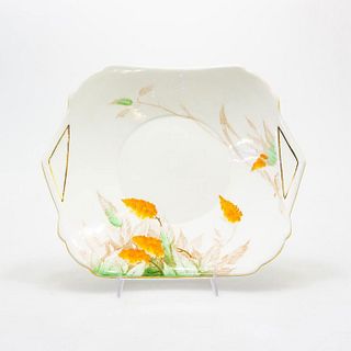 Shelley China Art Deco Platter Orange Wisteria Style