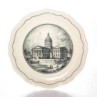 Spode Old St Louis Courthouse Glazed Stoneware Plate