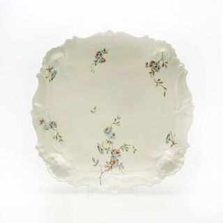 A. Lanternier Limoges Porcelain Plate With Blue Flowers