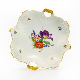 Kaiser Porcelain Painted Plate With Gilt Handles