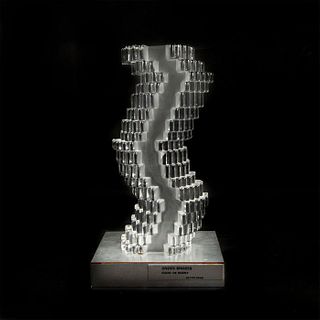 Daum Crystal Sculpture, Ondes Brisees, Marc De Rosny