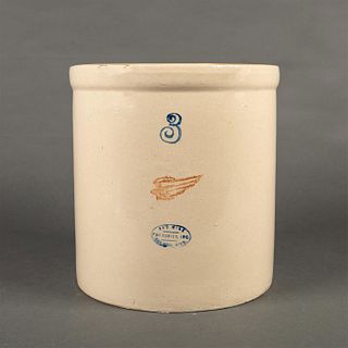 Red Wing Stoneware 3 Gallon Wing Crock