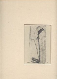 FRANCESCO BALSAMO - Catania 1969<br><br>In black, 2006<br>Pencil on paper,  16,5 x  11,5 cm<br>Signed, dated and titled on the back<br>Good conditions