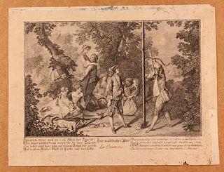 Georg Friedrich Schmidt (1712-1775) <br><br>La Jeunesse, about 1750; Copper engraving by Georg Friedrich Schmidt (1712-1775) printed in Paris - ca. 17