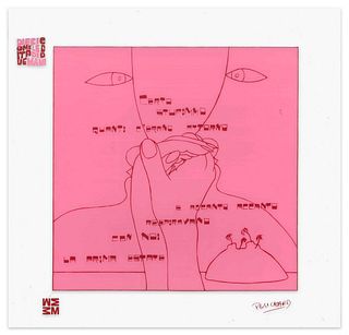 Ennio Pouchard<br><br>First Summer, 1973<br>Color silk-screen print on acetates, 29.9 x 29.9 cm<br>La Prima Estate is a color silk-screen print on ace