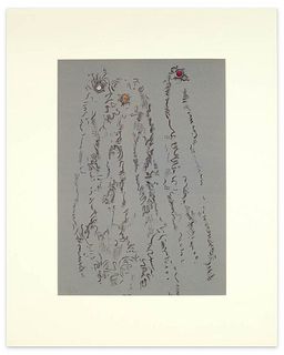 Max Ernst<br><br>Untitled - From "Les Chiens ont soif", 1964<br>Original colored lithograph, 29.5 x 41.5 cm<br>Untitled - From "Les Chiens ont soif" i