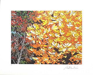 Rolandi<br><br>Landscapes Of Autumn,Late XX Century<br>Print, 50.5 x 64 cm<br>Hand signed. Artist's proof.<br>